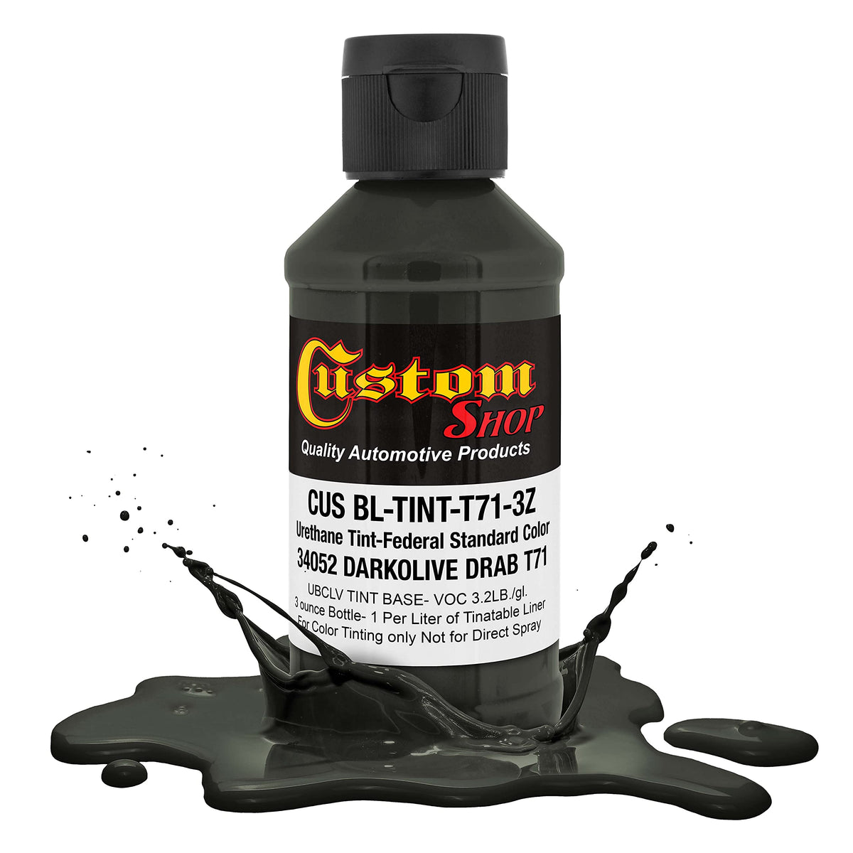 Custom Coat Camouflage Series 3 Ounce (Usmc Dark Olive Federal Standard Color #34052) Urethane Tint Concentrate For Tinting Truc