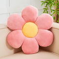 Kcvvcr Pink Flower Pillow, Soft 14.9 ' Flower Throw Pillow, Cute Flower Shaped Floor Pillow, Aesthetic Floral Plush Daisy Decor