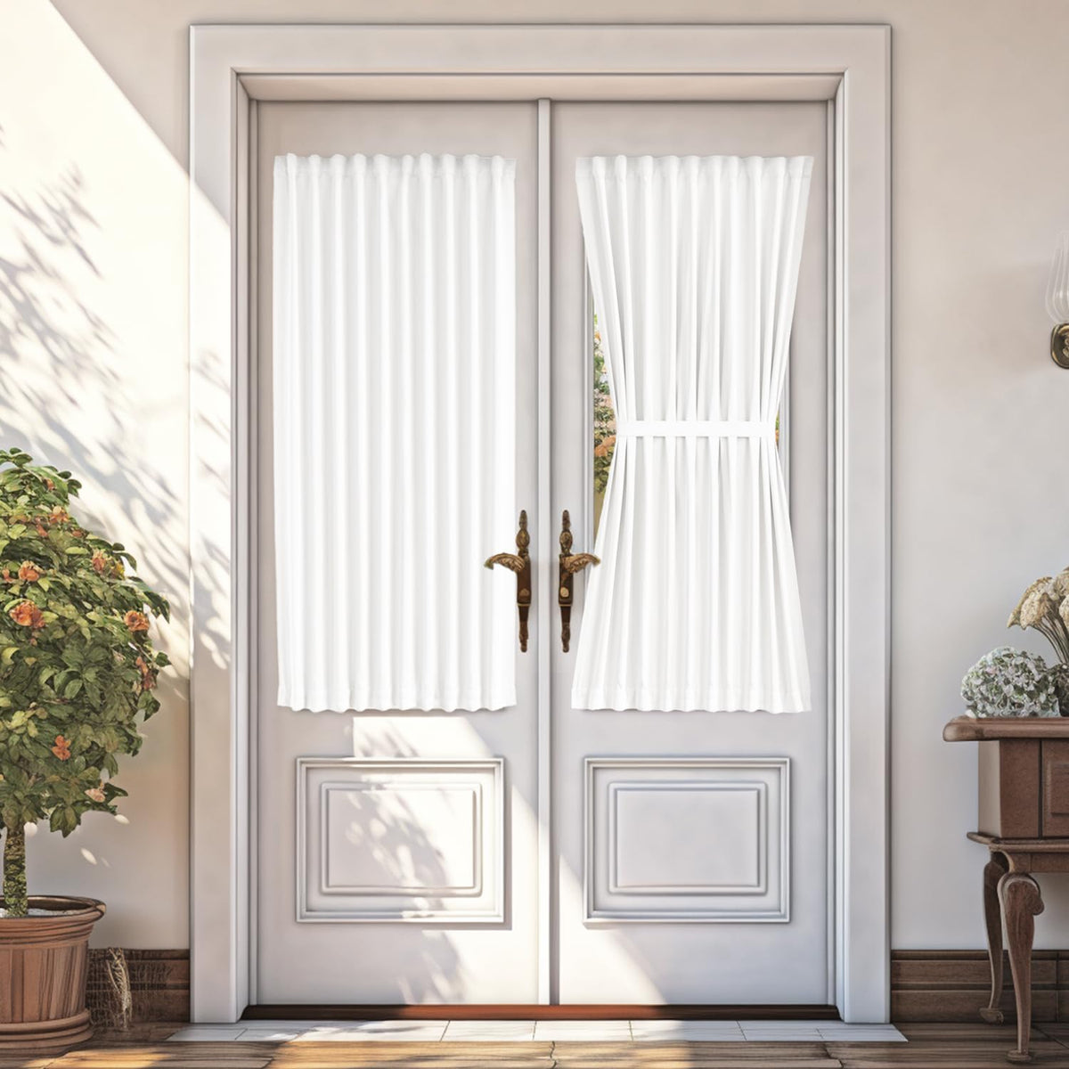 Vatge Side Window Curtain - French Door Sidelight Front Entry Way Panel Drape, Side Window Curtains for Front Door, 1 Panel, W36