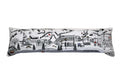 HomeRoots Cream 45' White Aspen Daylight Skyline Lumbar Decorative Pillow