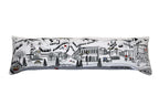 HomeRoots Cream 45' White Aspen Daylight Skyline Lumbar Decorative Pillow