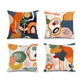 Jartinle Abstract Art Mid Century Modern Throw Pillow Covers 18X18 Colorful Boho Aesthetic Floral Geometric Minimalist Pillow Co