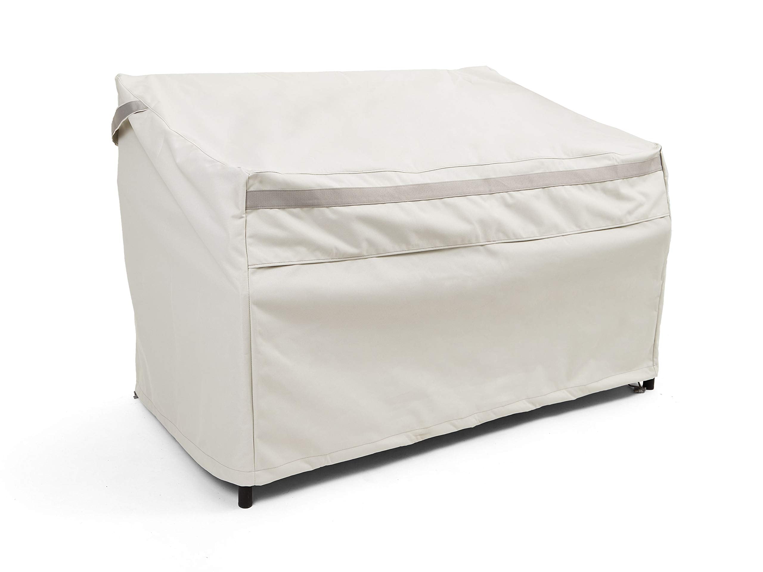 Covermates Outdoor Patio Sofa Cover - Premium Polyester, Weather Resistant, Drawcord Hem, Seating And Chair Covers, 58W X 40D X 40H, Stone
