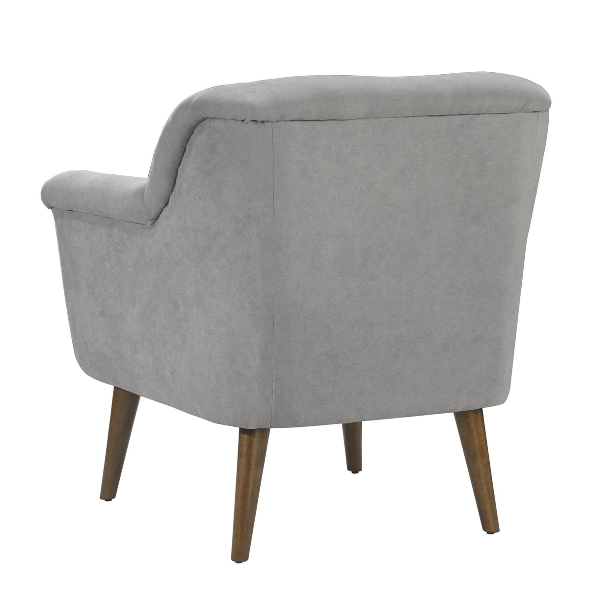 Lilola Home Shelby Steel Gray Woven Fabric Oversized Armchair