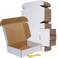 Rlavbl 12X9X3 Inches Shipping Boxes Set Of 50, White Small Corrugated Cardboard Box, Mailer Boxes For Packing Small Business