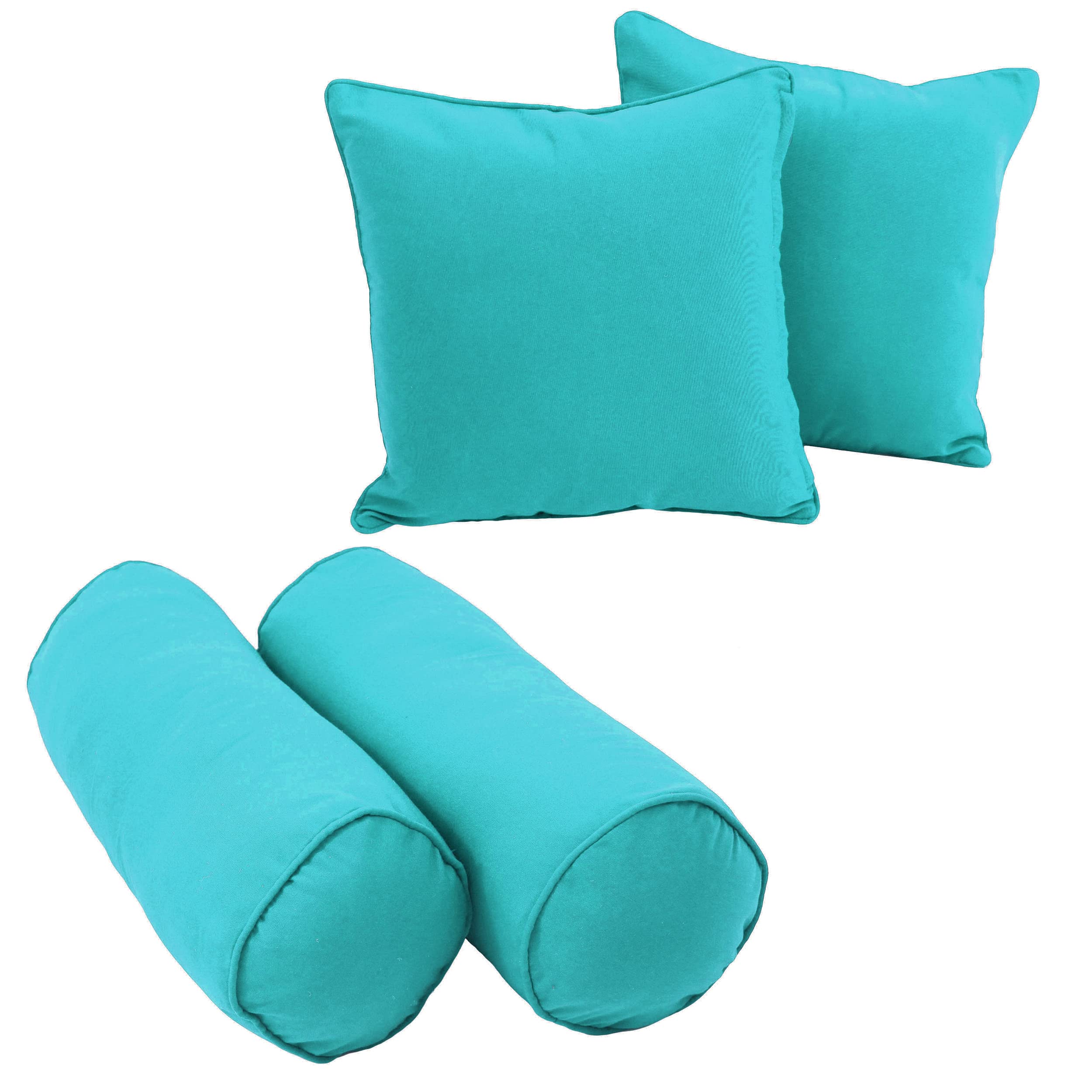 Blazing Needles Corded Twill Throw Pillows (Set Of 4), Sage