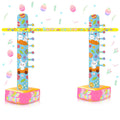 Gejoy 1 Pc Easter Inflatable Limbo Game for Adults 59 Inch Happy Easter Limbo Party Outdoor Game Set Inflatable Decoration for P