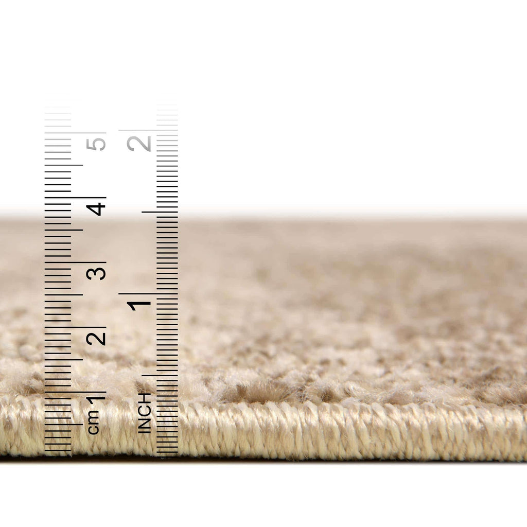 Unique Loom Del Mar Collection Area Rug - Lucille (2'X 8' Runner, Bone Beige)