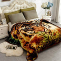 Jyk Thick Korean Faux Mink Fleece Blanket 75   X87    And 5 Lb Mink Blanket - 2 Ply Reversible 520Gsm Silky Soft Plush Warm Blan