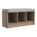 Closetmaid 3258 Cubeicals 3-Cube Storage Bench, Natural Gray With Gray Cushion