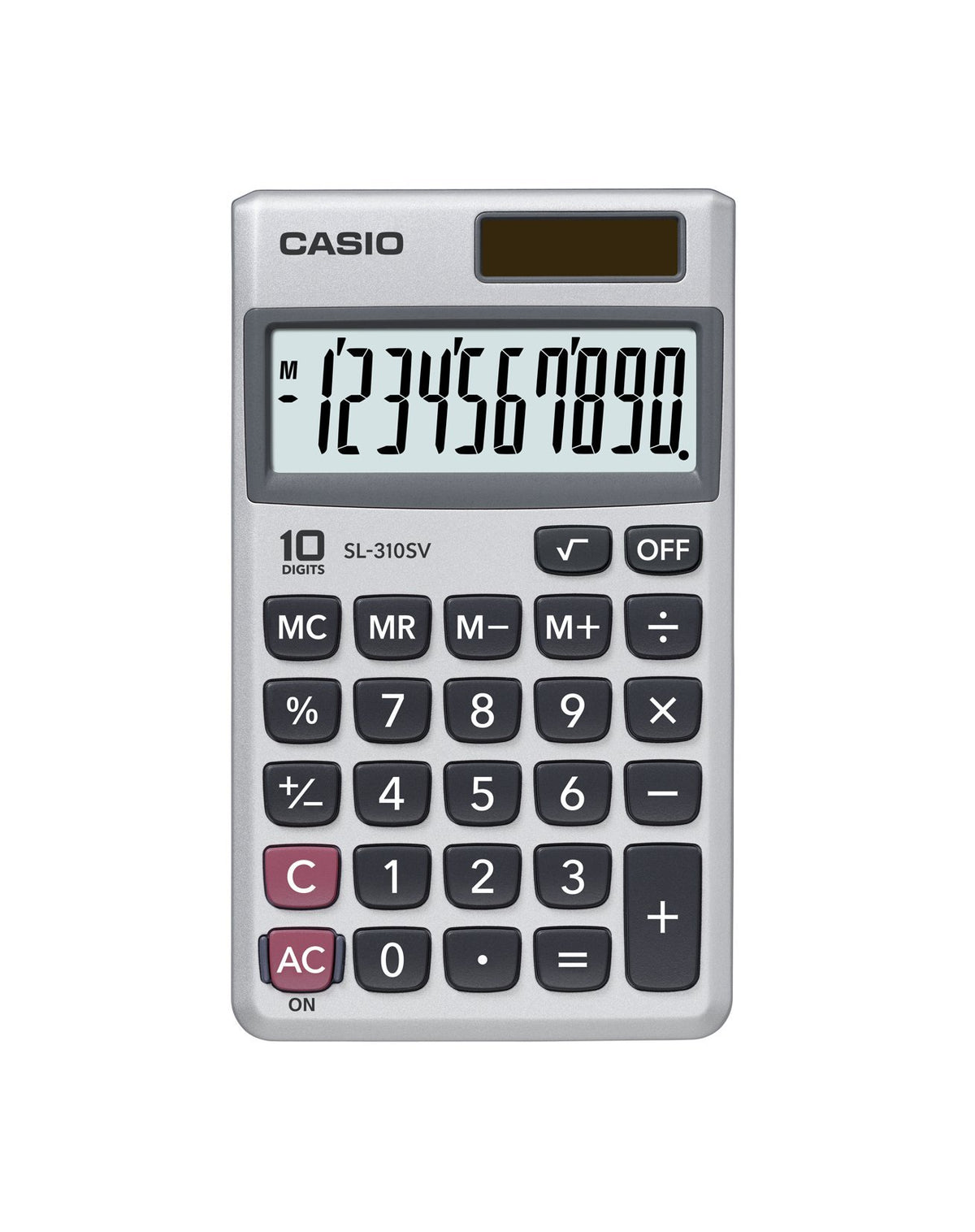 Casio Sl-310Sv, Sloar Powered Standard Function Calculator