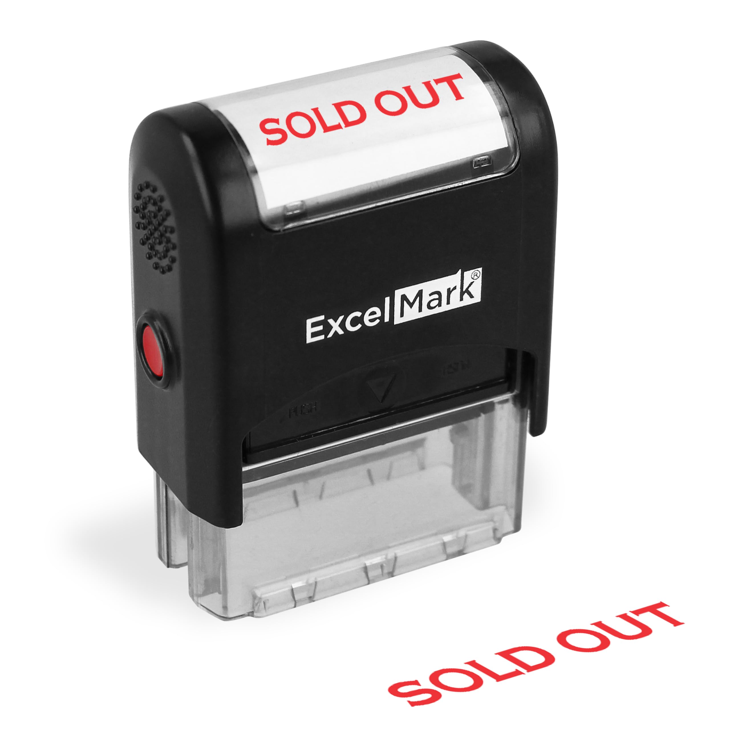 Sold Out Self Inking Rubber Stamp - Red Ink (Excelmark A1539)
