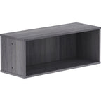 Lorell, Llr90281, Panel System Open Storage Cabinet, 1 Each, Charcoal