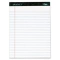 Tops Docket Ruled Perforated Pads, 8 1/2 X 11 3/4, White, 50 Sheets, 6/Pack