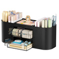 Marbrasse Desk Organizer Pen Holder With 3 Drawers, Multi-Functional Pencil Holder,Desk Organizers And Accessories With 7 Compar
