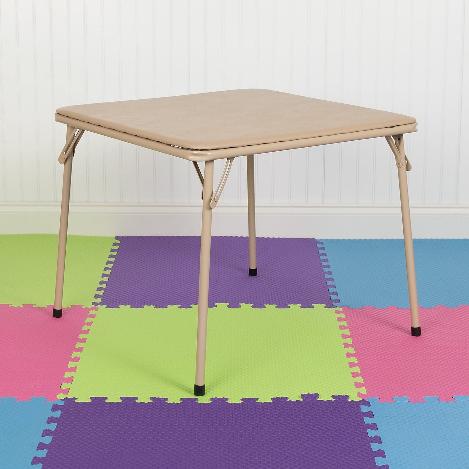 Flash Furniture Mindy Kids Tan Folding Table