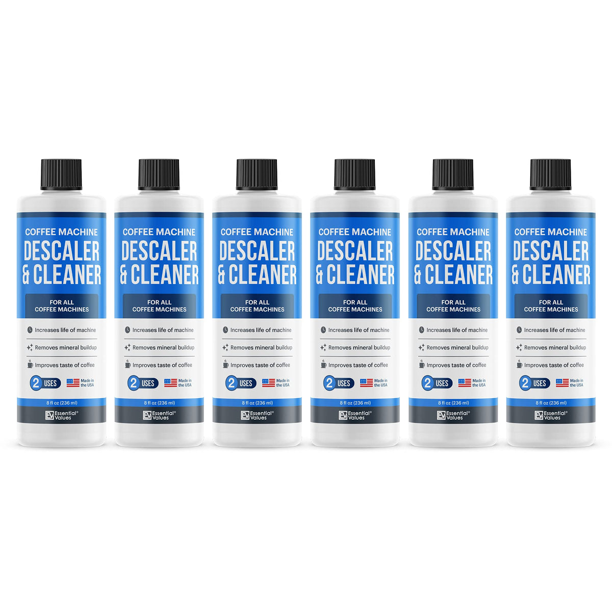 Descaling Solution (12 Uses) Coffee Machine Descaler Cleaner | Compatible With Breville Keurig Nespresso Delonghi & More | Liqui
