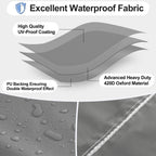 Outdoorlines Outdoor Waterproof Patio 3-Seater Couch Cover - Uv Resistant Patio Sofa Furniture Covers Weatherproof Heavy Duty Glider Covers For Outdoor Furniture, 76Wx32.5Dx33H Inches, Gray