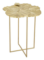 Zuo Lotus Side Table Gold