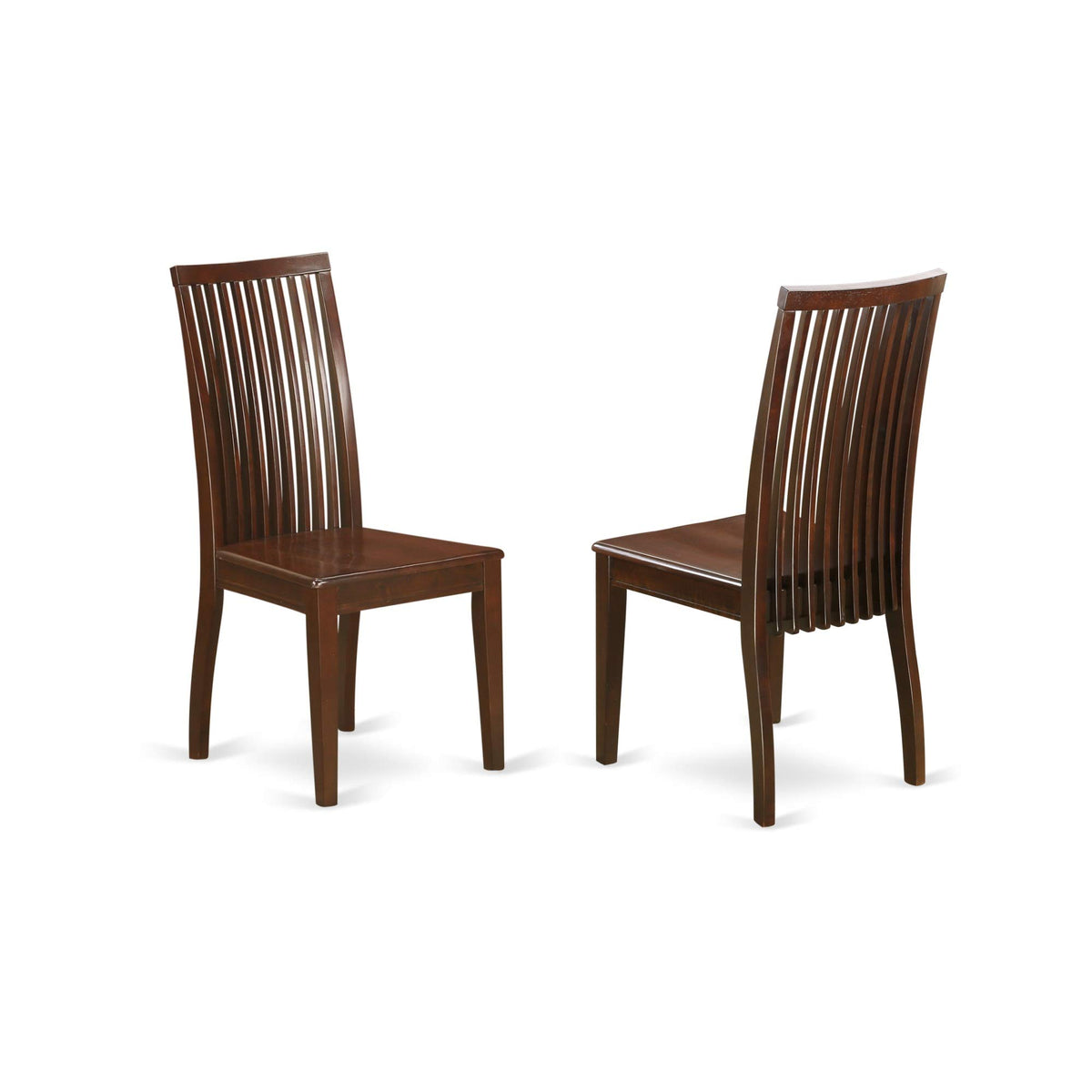 East West Furniture Duip6-Mah-W Dudley 6 Piece Set Contains A Rectangle Kitchen Table And 4 Dining Room Chairs With A Bench, 36X60 Inch, Mahogany