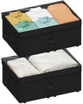 VANITURE Large Under Bed Storage with Wheels, 10 Height Rolling Underbed Storage Containers Bins with Lid, Deep NoAssembly Und