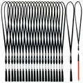 22 Anti-Loss Black Lanyard Pen Holder Silicone Pen Necklace For Teachers Construction Workers Doctors Nurses Attendants Carpente