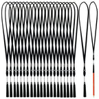 22 Anti-Loss Black Lanyard Pen Holder Silicone Pen Necklace For Teachers Construction Workers Doctors Nurses Attendants Carpente