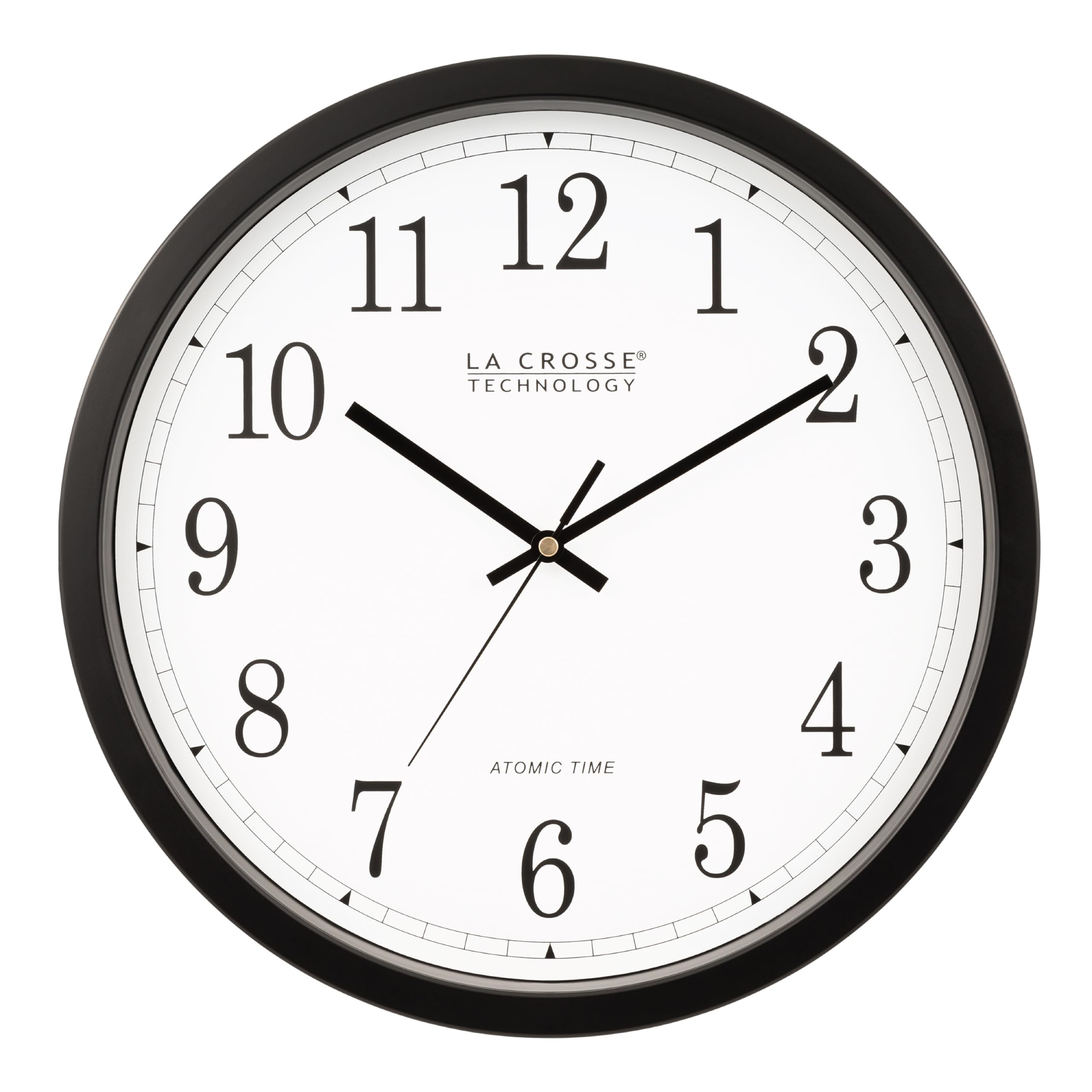 La Crosse Technology Wall Clock, Plastic, 14-inch Dia. (WT-3143A) (WT-3143A-INT)