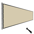 Tang 4' X 155' Beige Tan Fence Privacy Screen Temporary Fence Privacy Screen Windscreen Netting Cover Privacy Blockage Excellent