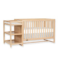 Dream On Me Milo 5-in-1 Convertible Crib and Changing Table with Free Changing Pad in Vintage White Oak, 3 Mattress Height Setti