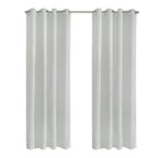 Richmark International Boucle Sheer Grommet Curtain Panel 52 X 108 In White