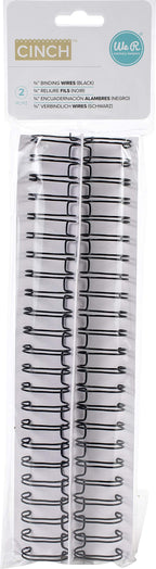 We R Memory Keepers Cinch Book Binding Wire (0.75-Inch, Black (2 Pack))