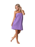 Robe Direct Quick Dry, Lightweight Waffle Spa/Bath Wrap With Adjustable Closure & Elastic Top (Lavender, Large-X-Large)