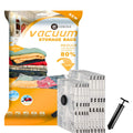 Vacuum Storage Bags (5 x Jumbo, 5 x Large), Space Saver Sealer Compression Bags with Travel Hand Pump for Blankets, Comforters, 