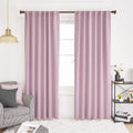 Deconovo Blackout Curtains Insulated Thermal, Rod Pocket And Back Tab Curtains - Room Darkening Curtains For Living Room, 52X95 Inch, Lavender, Set Of 2