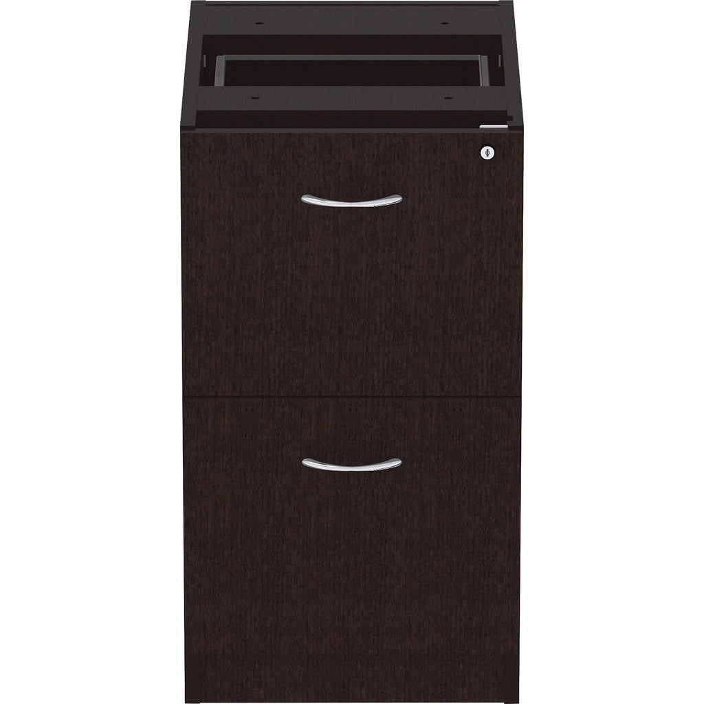 Lorell, LLR18221, Essentials Espresso Laminate Pedestal, 1 Each