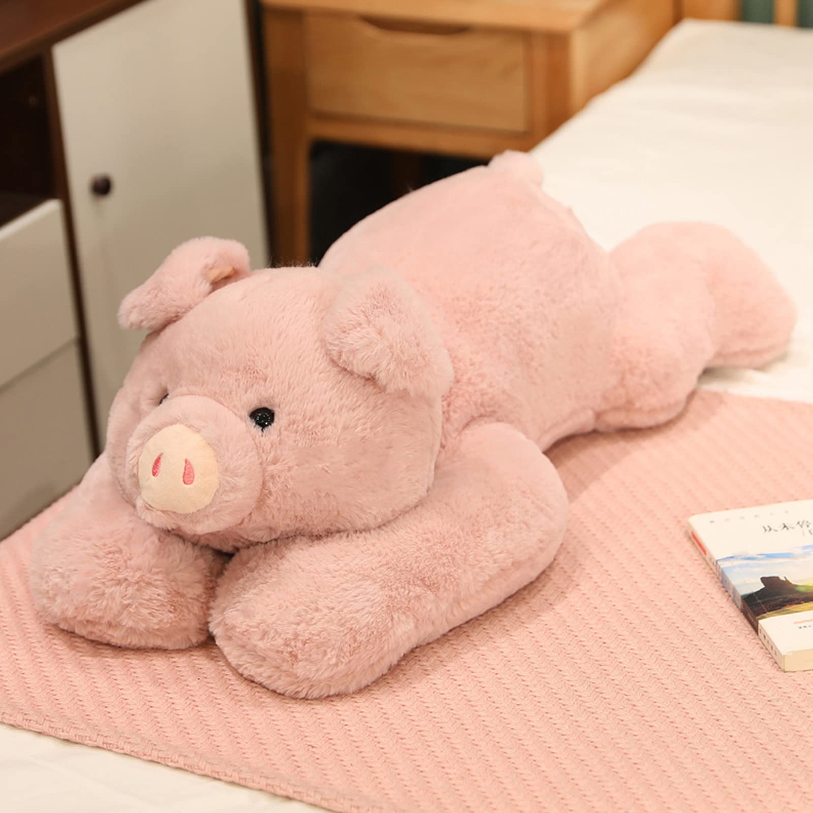 ronivia Weighted Pig Stuffed Animal Toy, Cute Pink Plush Pillow, 11.8", Soft Plush Material, Model: ronivia2558