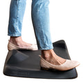 Topo Mini Comfort Mat By Ergodriven | The Smaller Not-Flat Anti-Fatigue Standing Desk Mat With Calculated Terrain | Accessories | Obsidian Black