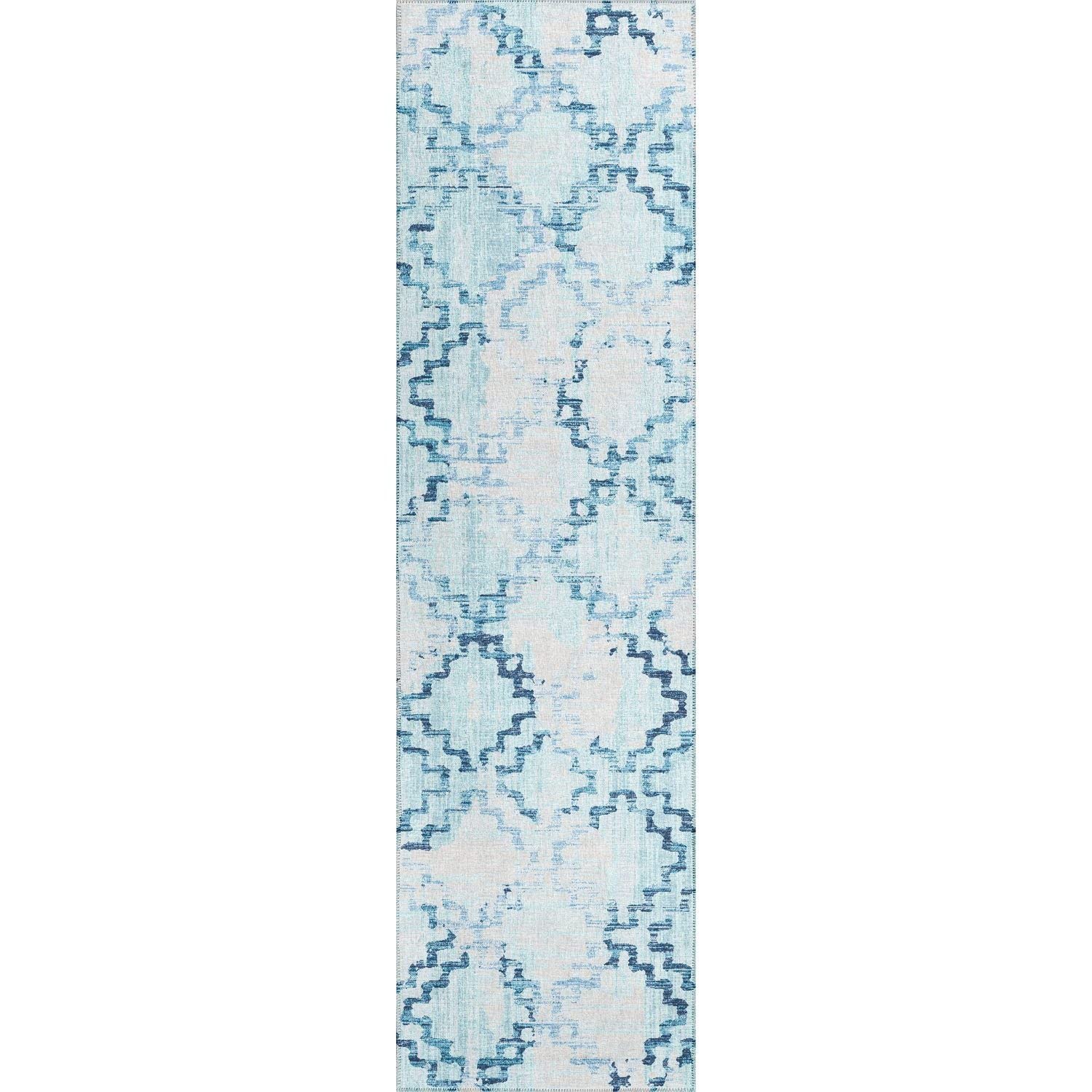 Sedona Sn15 Blue Transitional Rug Runner 2' 3" X 7 ' 6"