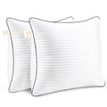 Yettbea Throw Pillows Insert, 18'' X 18'' Set Of 2, Decorative For Couch, Sofa Or Bed With Premium Down Alternative Filled, Whit