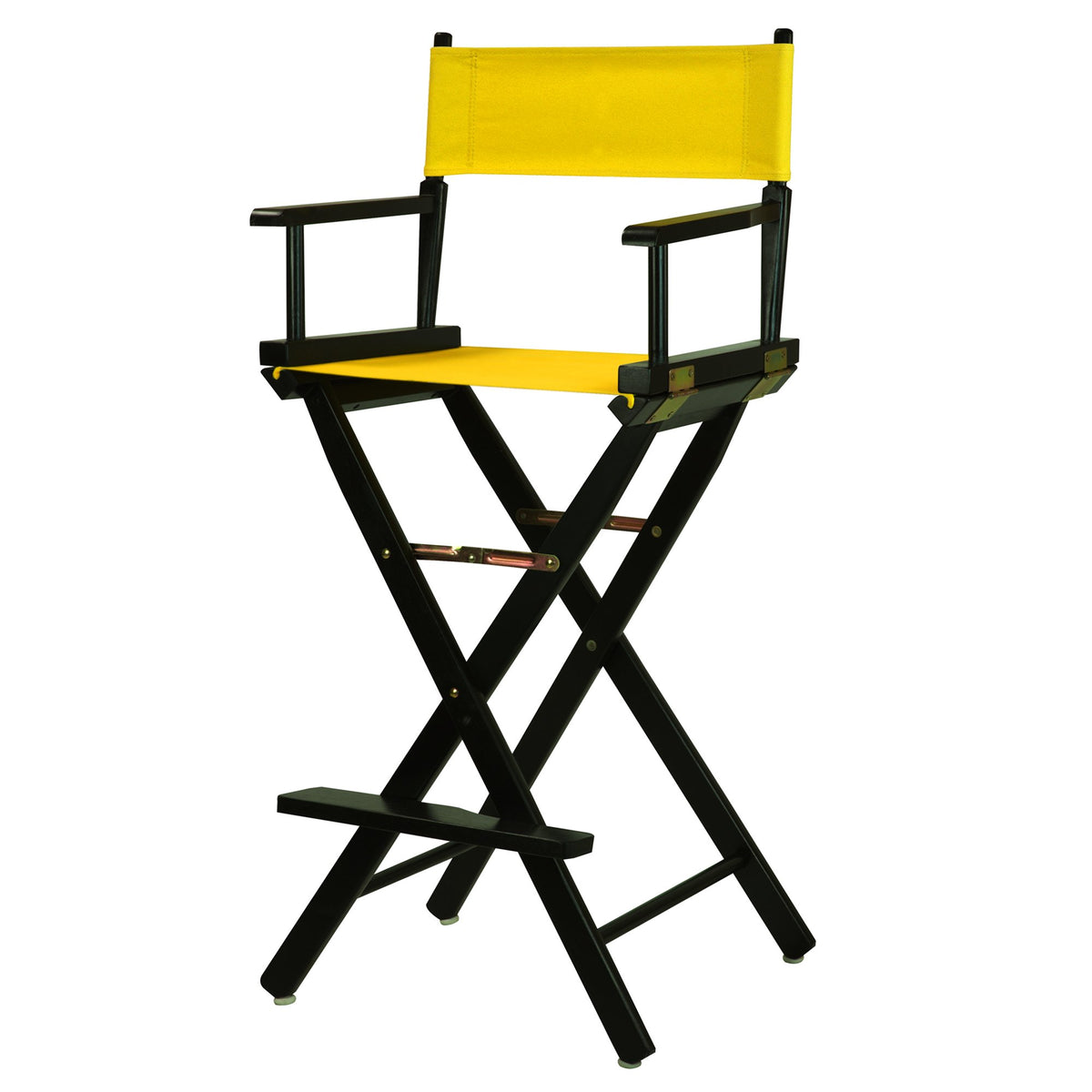 Casual Home 23002/02134 Director Chair 30 Inch   Bar Height Blackframe/Gold Canvas