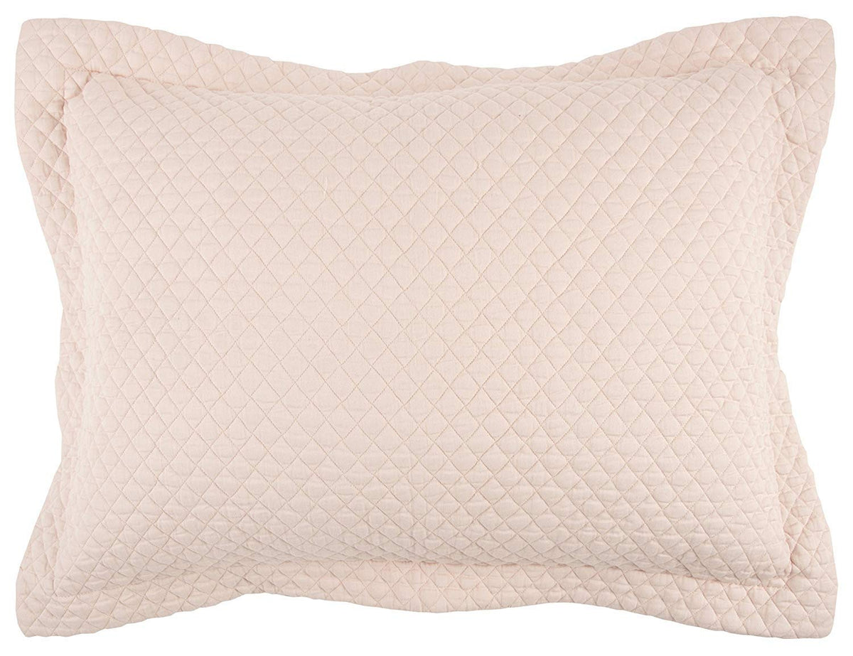 Rizzy Home | BQ4520 | Cotton Standard Sham | 20"x26" Pinkred Solid