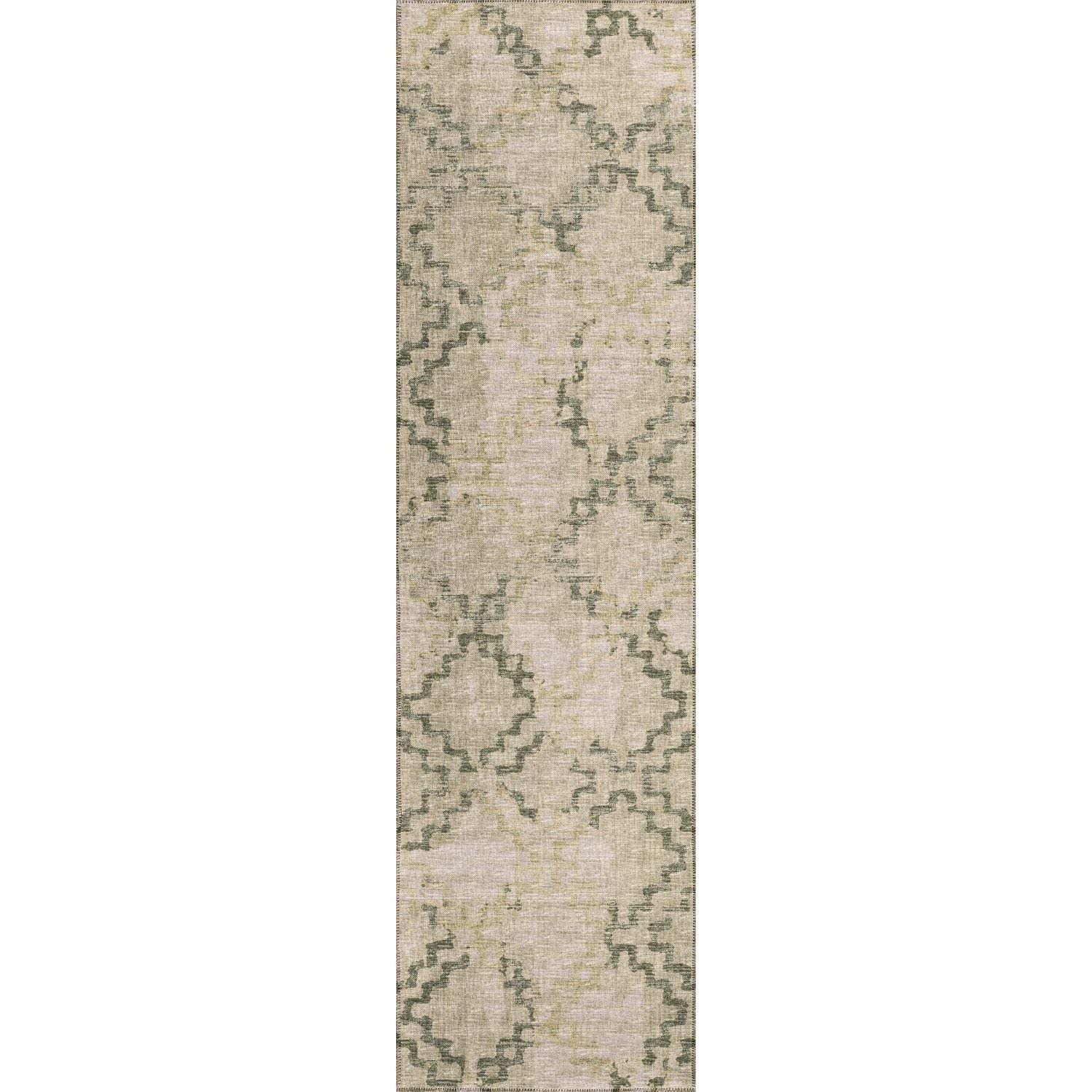 Sedona Sn15 Green Transitional Rug Runner 2' 3" X 7 ' 6"