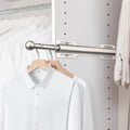 FIRJOY 12 Valet Rod for Closet Pull Out (1 Pack, Brushed Nickel)