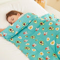 HOSUKKO Weighted Blanket - 10 lbs Green Avocado Heavy Blanket - Breathable Blanket(50 * 60 inches, 10 lbs)