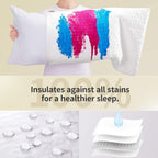 Coolshields Waterproof Pillow Protector Zippered (4 Pack) Queen, Hypoallergenic Pillow Cover For A Better Sleep, Premium Pillowc