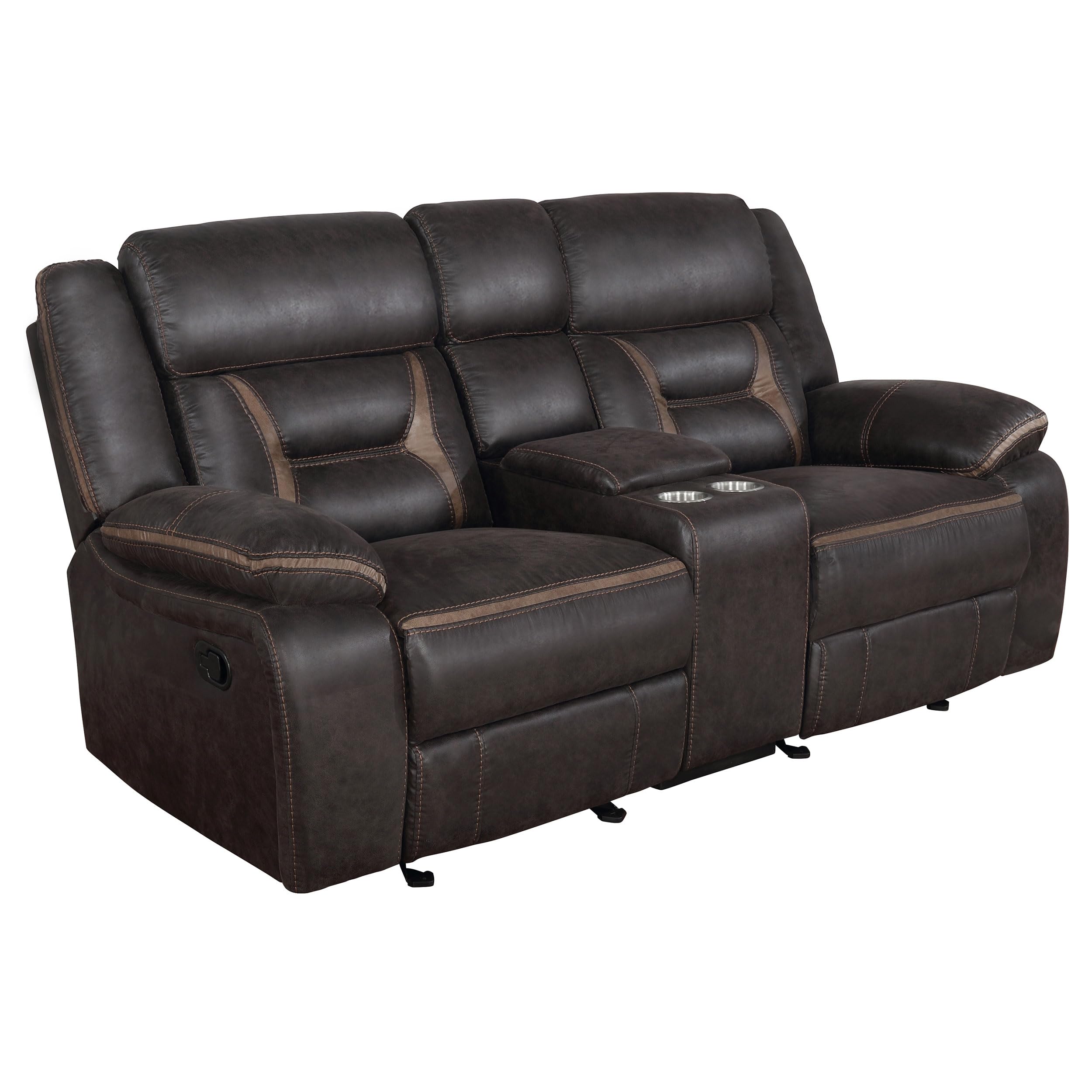 Coaster Greer 2-Piece Motion Sofa Set, Brown