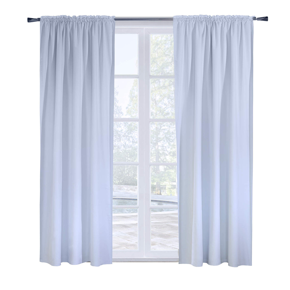 Thermalogic Ultimate Curtain Panel, 45 In X 113 In, Soft White