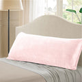 Evolive Soft Micromink Polyester Body Pillow Cover 21'X54', Pink, Zipper Closure