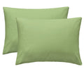 Imaylex Soft 100% Cotton Zipper Closure Pillowcases, Cozy And Lightweight Pillow Case, Set Of 2, Olive Green, King, 20' X 36'